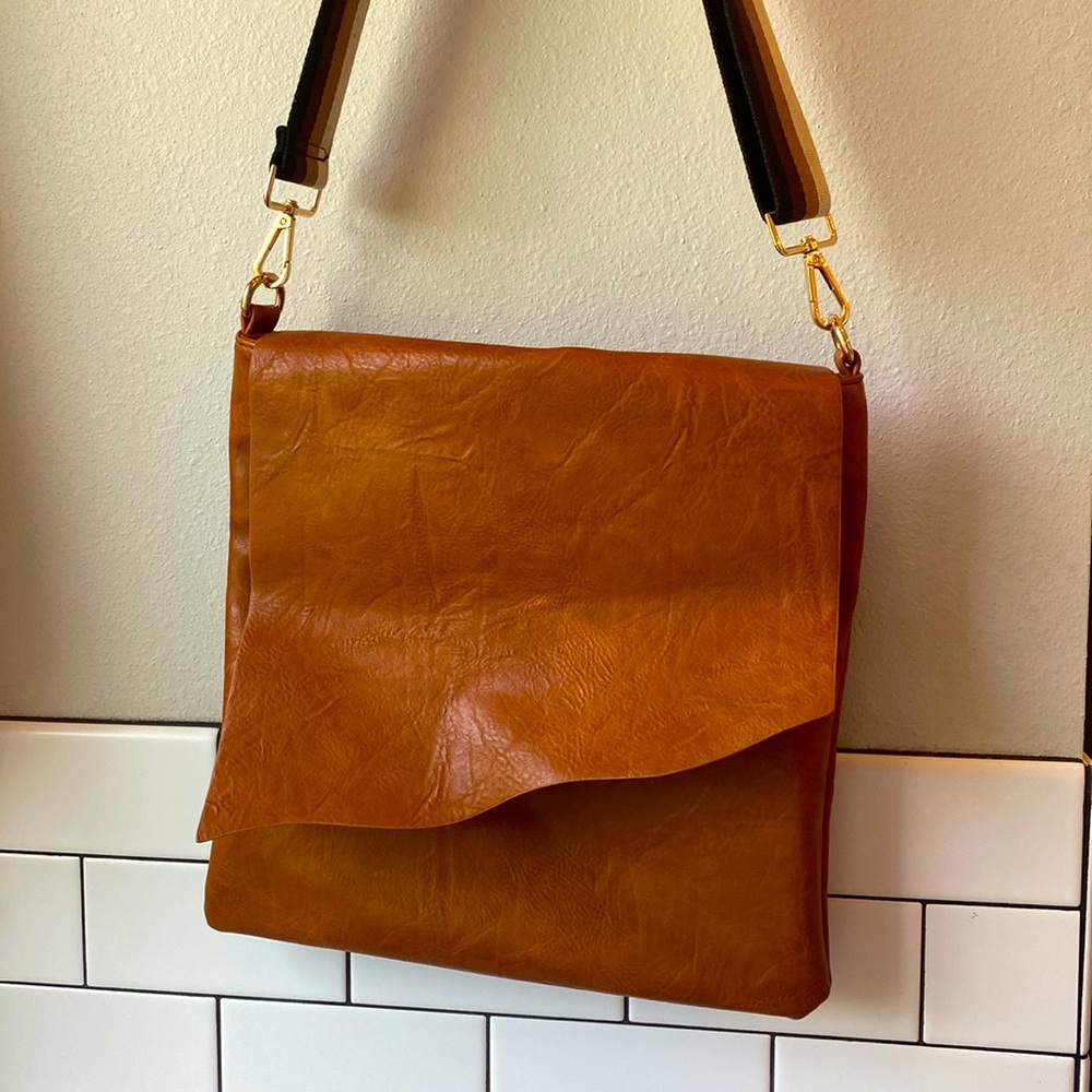 Faux Leather Bag w/ strap